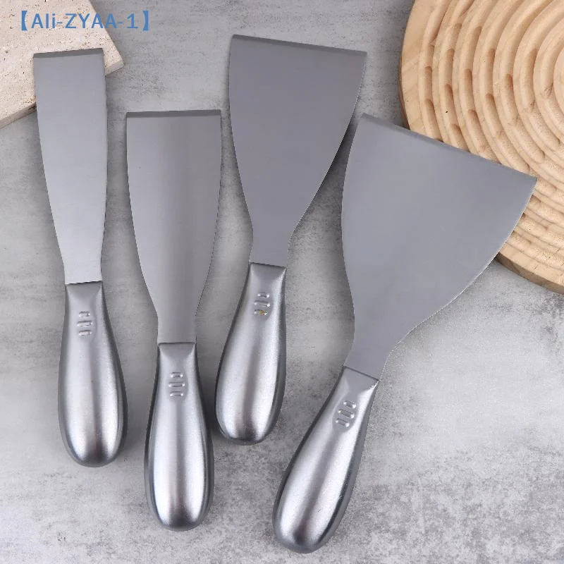 【ZYAA-1】1 espátula para carne de acero inoxidable, espátula para teppanyaki, espátula comercial para pizza, espátula para panqueques, espátula para cocinar