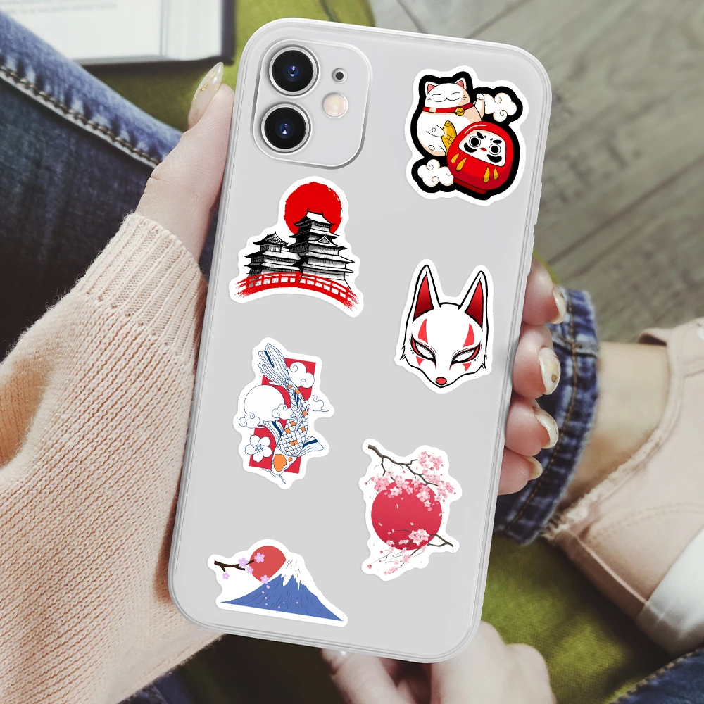 Cartoon Fantasy Japanese Stickers Traditional Elements DIY Kids Toy Gift Decal for Phones Laptops Luggage Decorative Waterproof