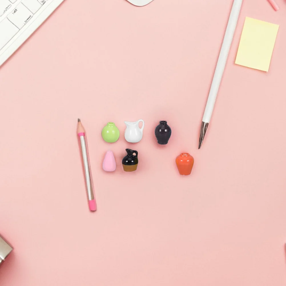 

8Pcs Mini Vase Refrigerator Magnets Cute Pot Fridge Decoration Small Vase Magnets for Kitchen Office Locker