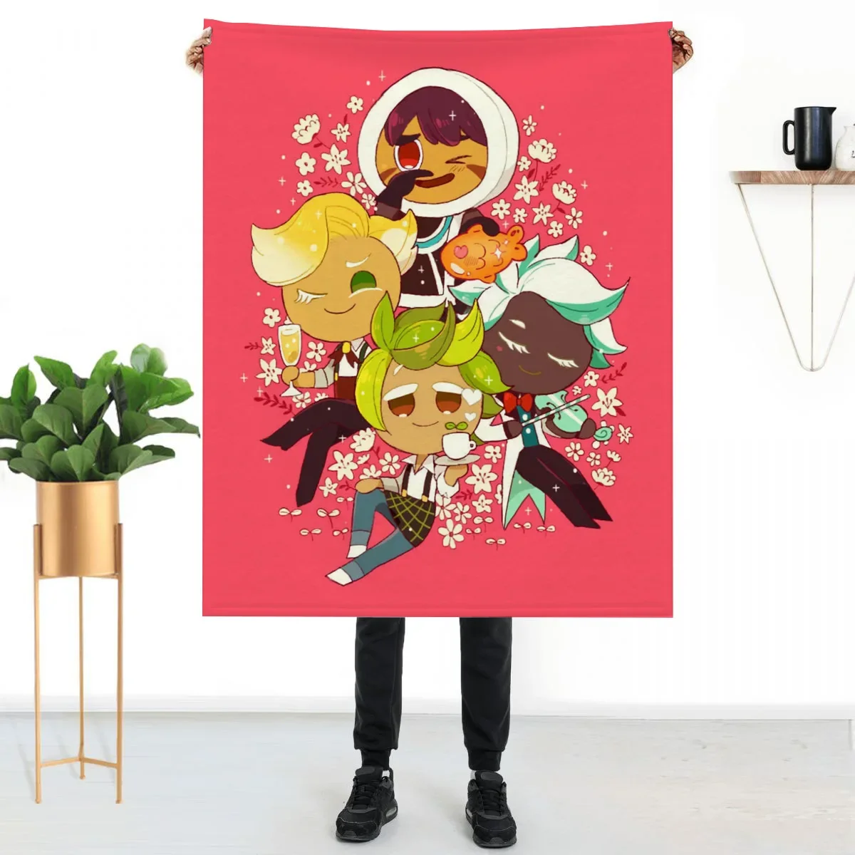 

Cookie Run Knee Blanket Bed Blankets Home and Decoration Throw Sofa Custom Anime Fluffy Soft Luxury Throws Children's Cute