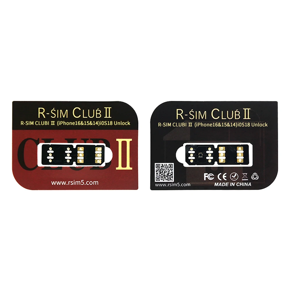 Newly R-SIM CLUB 2 RSIM Dual-chip CPU eSim TMSI iPCC ICCID For IOS 18 iPhone SE 12 13 14 15 16 PRO MAX Unlocking Card Sticker