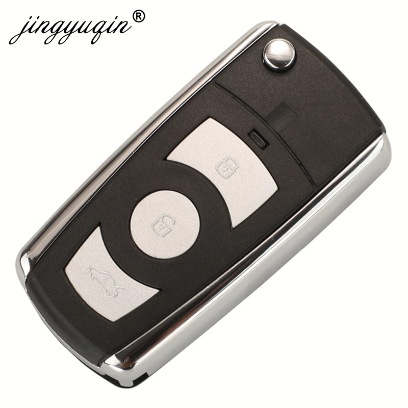 jinyuqin 3Button+Panic Modified Flip Key Case Shell For Hyundai Santafe/Trajet XG/Terracan/Avante XD Without Battery