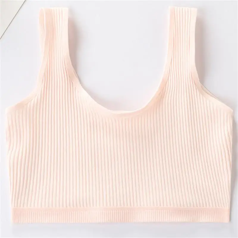 Girl' Underwear Developmental Girl' Big Children's Vest Students Pupils Pure Cotton Girl Adolescent Children's Bra Products