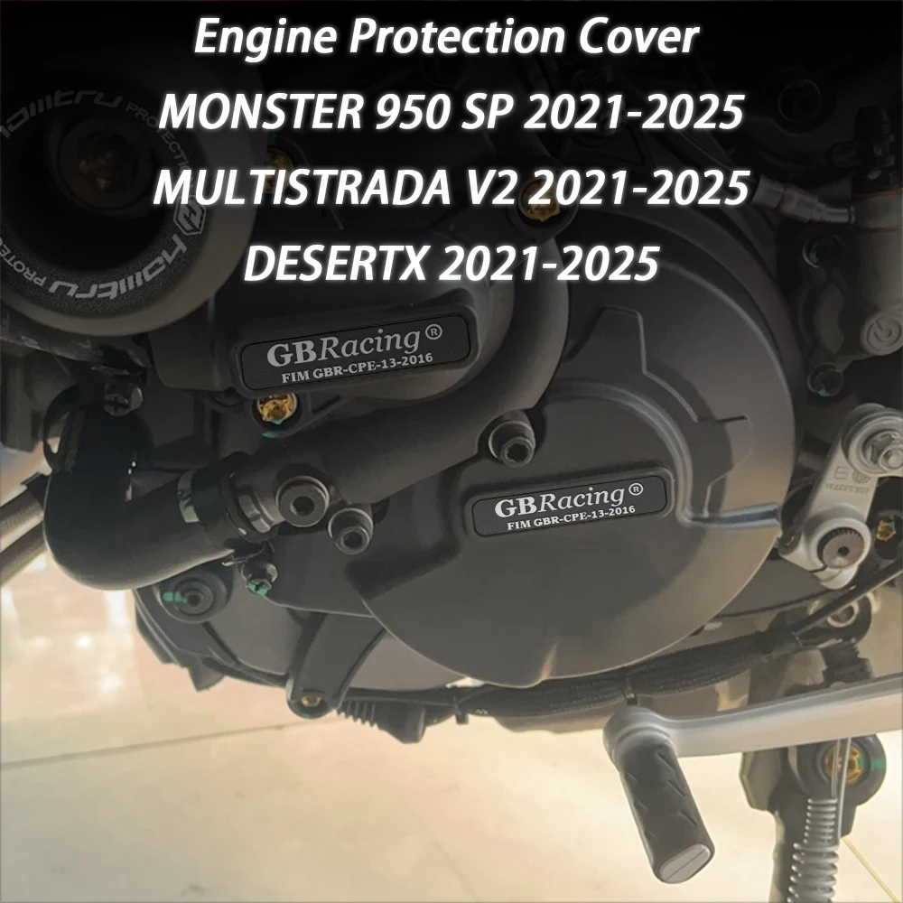 

For Ducati MONSTER 950 SP MULTISTRADA V2 DESERTX 2021-2025 Motorcycles Engine Cover Protection Secondary Enginecover