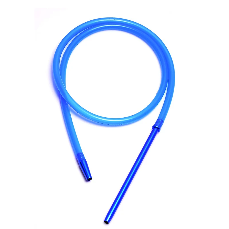 NOW ENJOY 1Pc Hookah Shisha Hose With 250mm Aluminum Stem Silicone Hose Shisha Hookah Hose Total 1.7M Long Food Grade Silicone