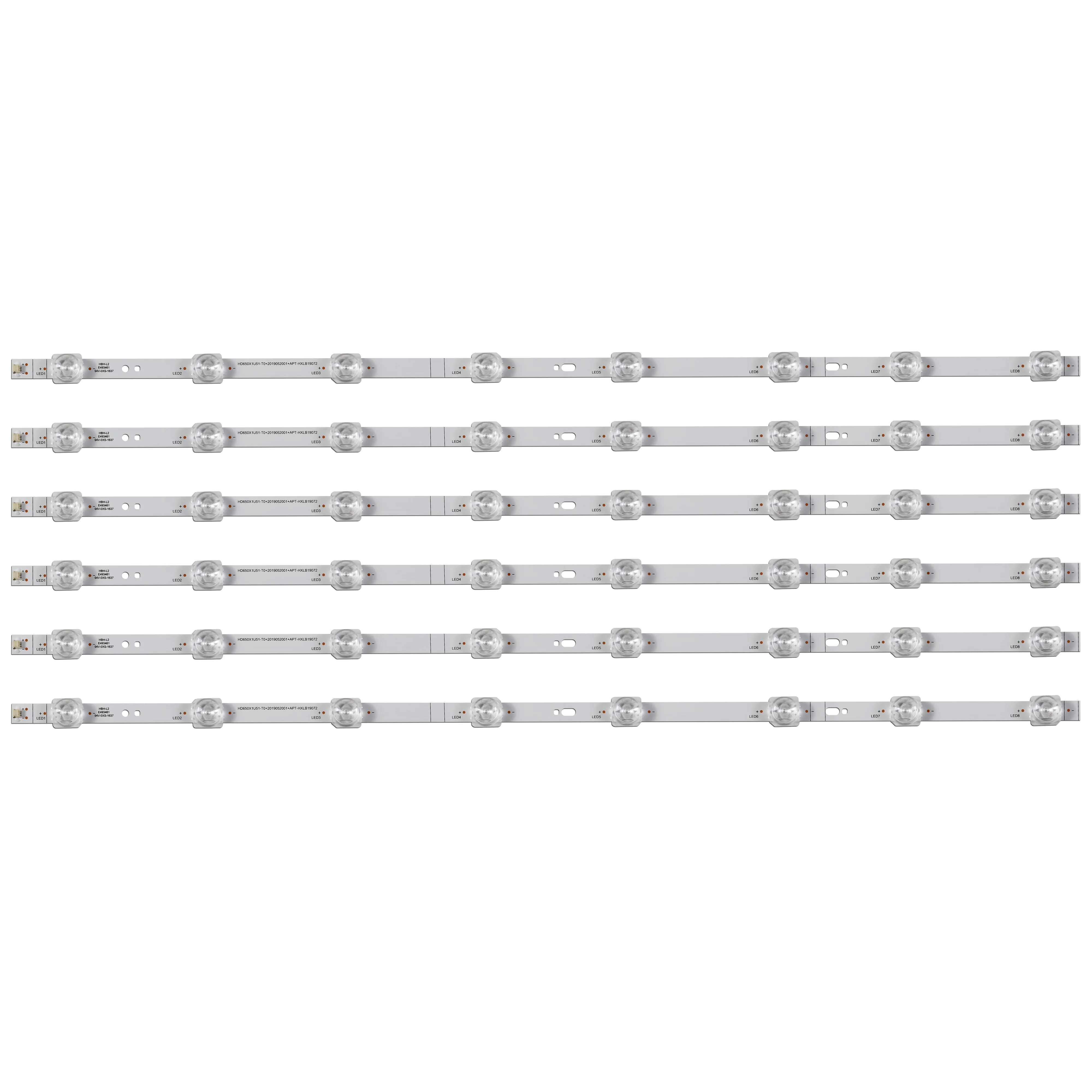 

LED Strips 8 lamp For Hisense ZD_SSC_D650_6X8_01_RFE30_V2.0 SVH650AK7 HZ65A56E HZ65E3D-J HD650X1U51-T0L3 1241491