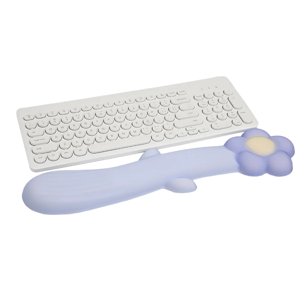 Keyboard Wrist Rest,Ergonomic Wrist Support Pad,Easy Typing and Pain Relief Rest for Office,Study,Game,Computer,Flower Shape