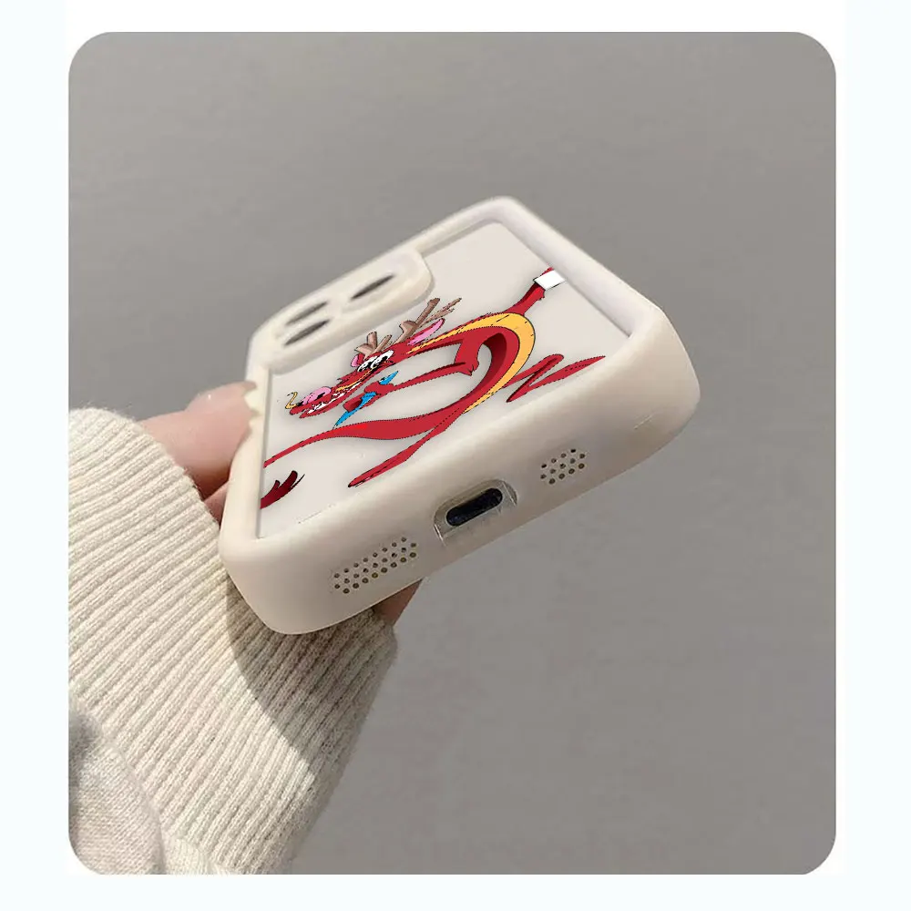 Disney Drachen Mushu Mulan Telefon Fall Für MOTO G9 G22 G24 G32 G34 G35 G52 G53 G54 G60 G75 G84 G85 E22 E32 E40 EDGE 40 50 60E Fall