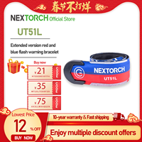 NEXTORCH longer UT51L warning light,red and blue flashing bracelet,usbc rechargeable,LED flashlight,running,traffic indication