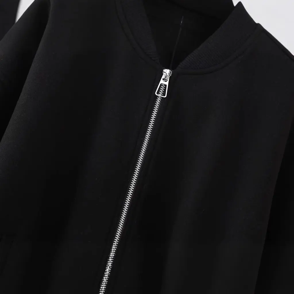 

European And American Fashion Soft Aviator Long Sleeve Jacket Women's Spring New Style Buckle Detail A35817