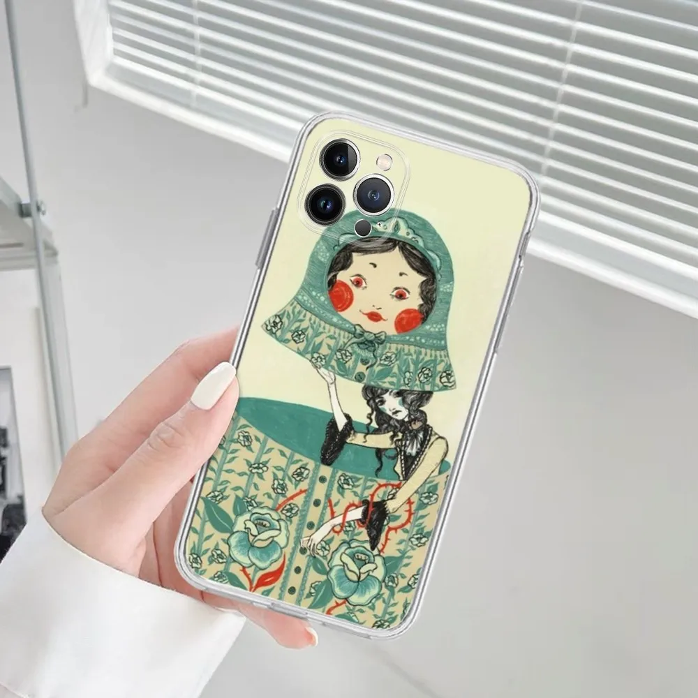 Russian Dolls Matryoshka Phone Case For IPhone 8 7 6 6S Plus X SE 2020 XR XS 14 11 12 13 Mini Pro Max Mobile Case