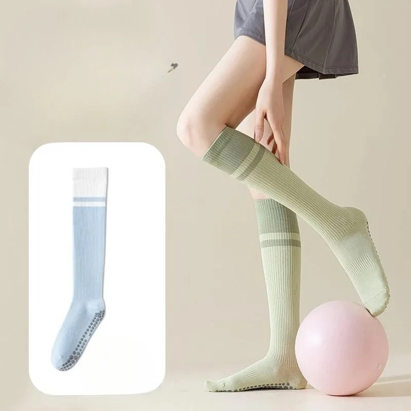 1/8 أزواج من جوارب العجل المريحة والمخططة للنساء للربيع، جوارب طويلة عصرية متعددة الاستخدامات للنساء، جوارب رياضية بسيطة