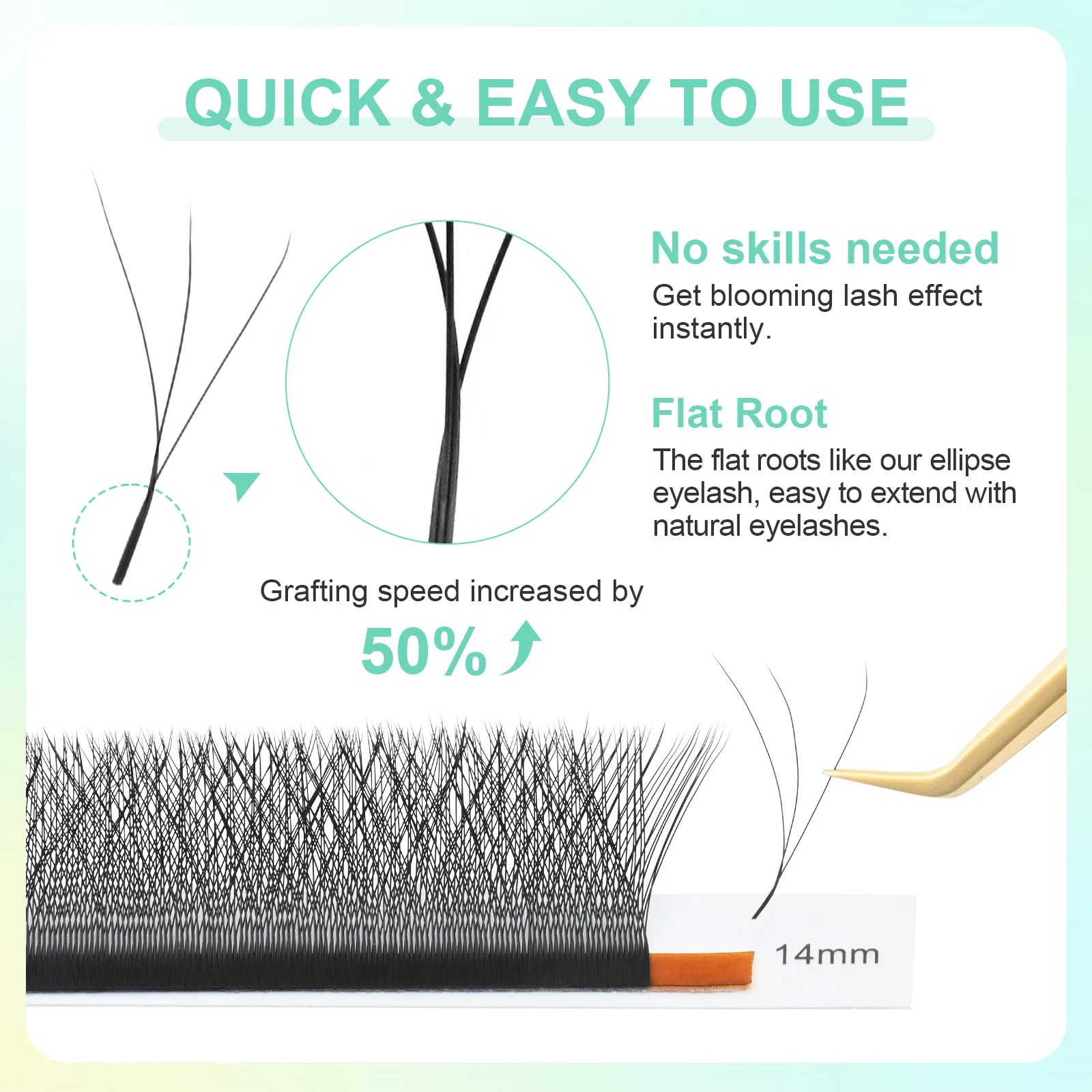 NAGARAKU 3D 4D 5D 6D W شكل مسبقة الصنع حجم مروحة WW رمش ملحقات لينة شبكة الرموش التكنولوجية ماكياج الرموش الصناعية #5