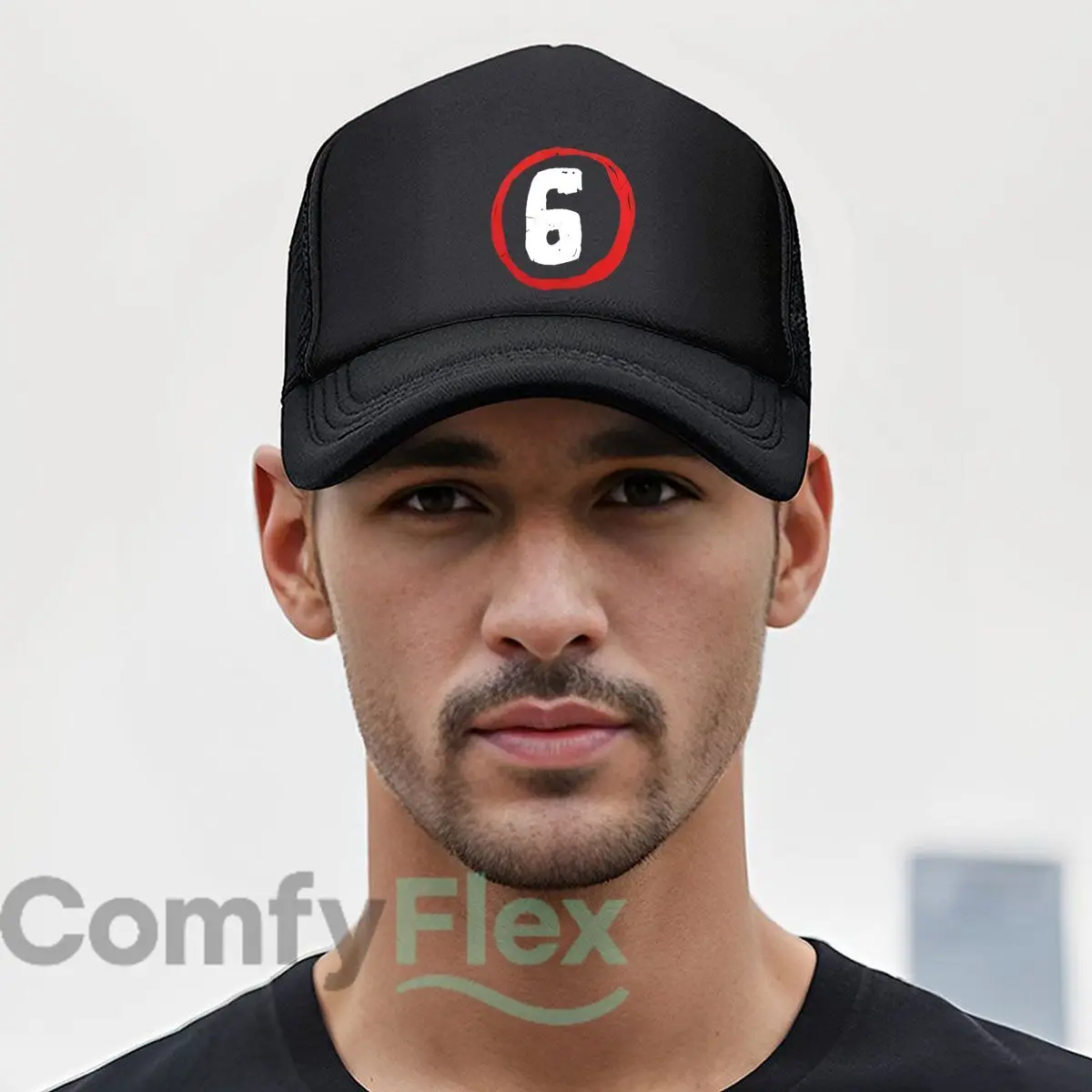 الدائرة الحمراء رقم 6 قبعة بيسبول شبكية للنساء للجنسين أنثى الشاطئ أبي قبعة الهيب هوب Snapback قبعة #5