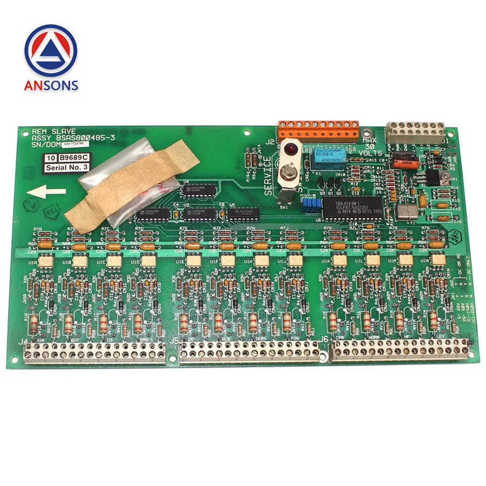 REM SLAVE ASSY BSAS800485-3 OTIS مصعد لوحة دارات مطبوعة Ansons قطع غيار المصاعد #1