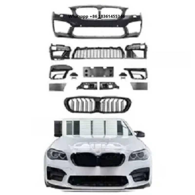 

Car Bumpers Kit 2010-2017 5 Series F10 F18 Upgrade 2021 M5 Body Kits Front Bumper