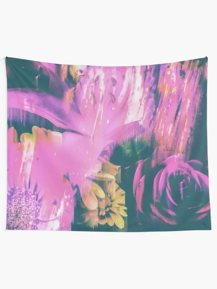 Self Destruction Abstract Glitch Tapestry Aesthetic Decoration Aesthetics For Room Bedroom Decor Aesthetic Tapestry