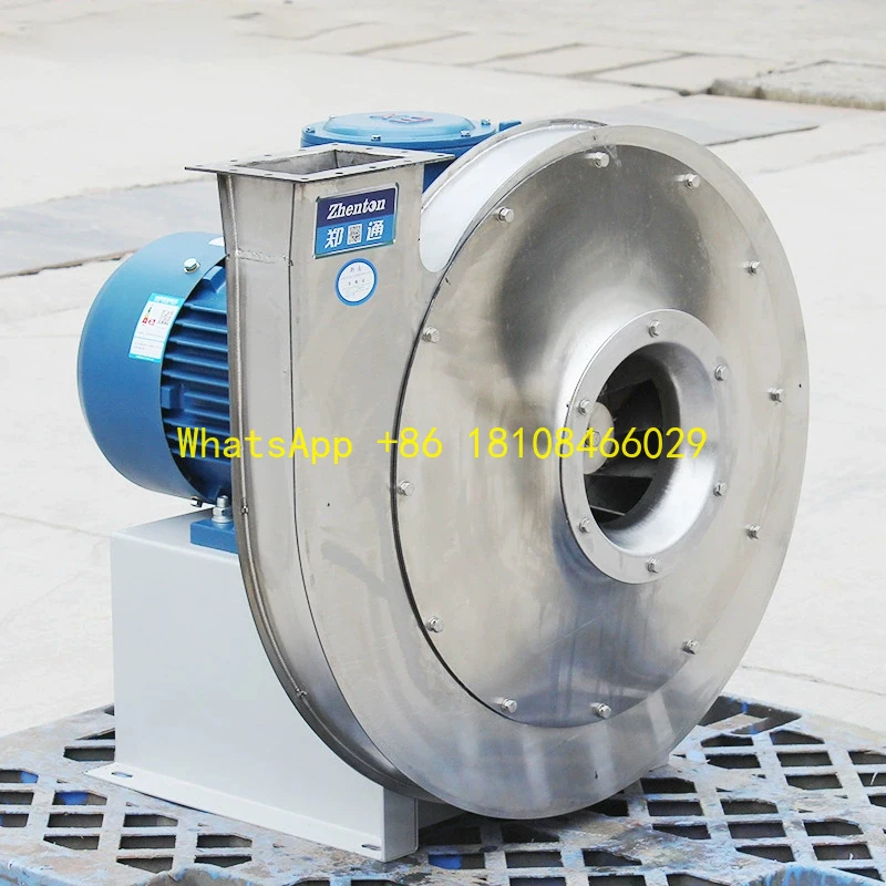 الفولاذ المقاوم للصدأ للصناعات المعدنية ارتفاع درجة الحرارة مروحة الطرد المركزي المداخن الغاز Denitrification منفاخ الضغط العالي الصناعي #1