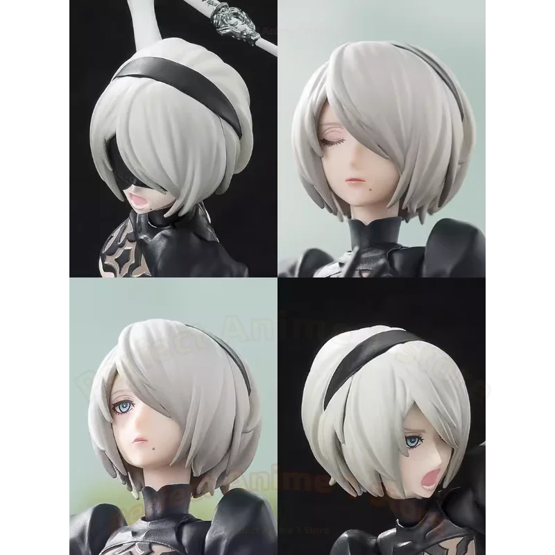 Auf Lager Bandai SHF NieR Automata Yurha 2B Miss TV Animation.ver Actionfiguren-Modellsammlung