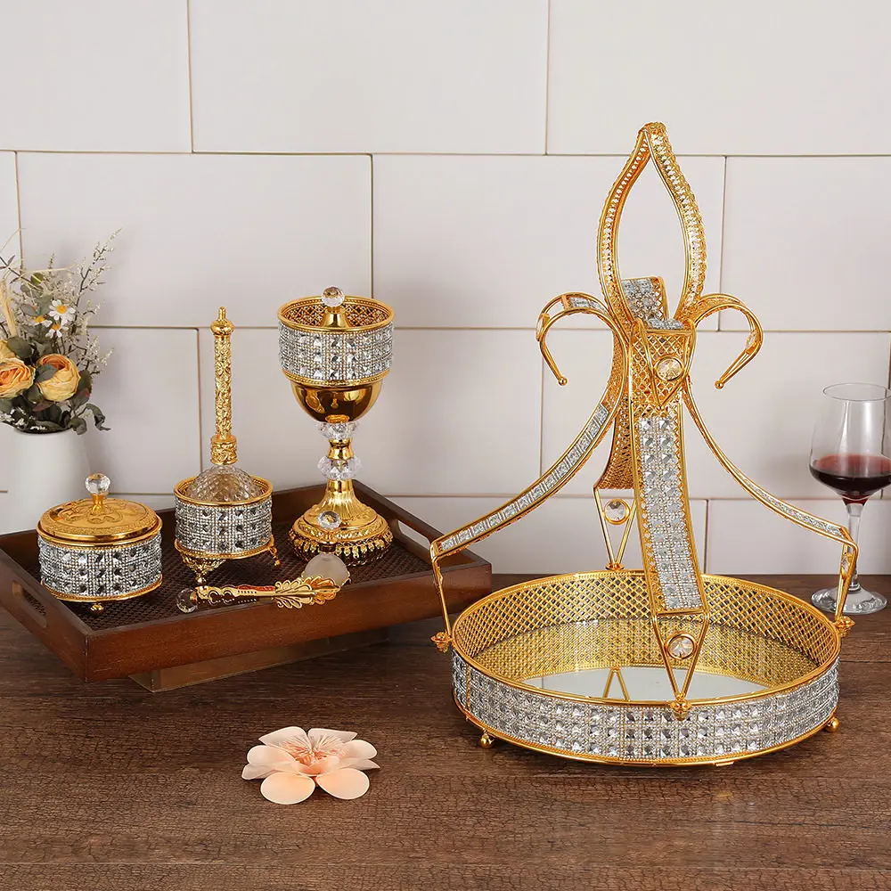 Incense burner tray set Aromatherapy incense burner Arabic aromatherapy indoor home ornament gift set
