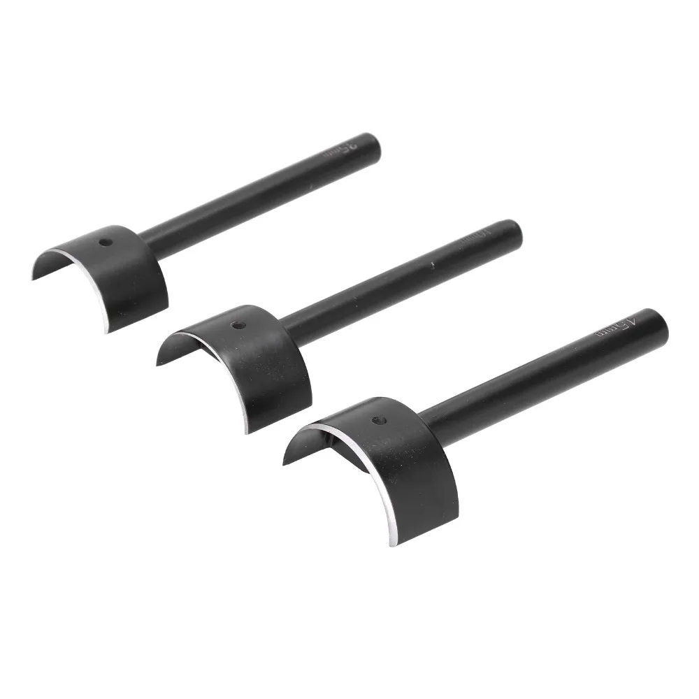 7pcs Semicircular Shape Leather Punch Tool Incisive Edges 15/20/25/30/35/40/45 mm End Cutter Tool Arc-Shaped Profile