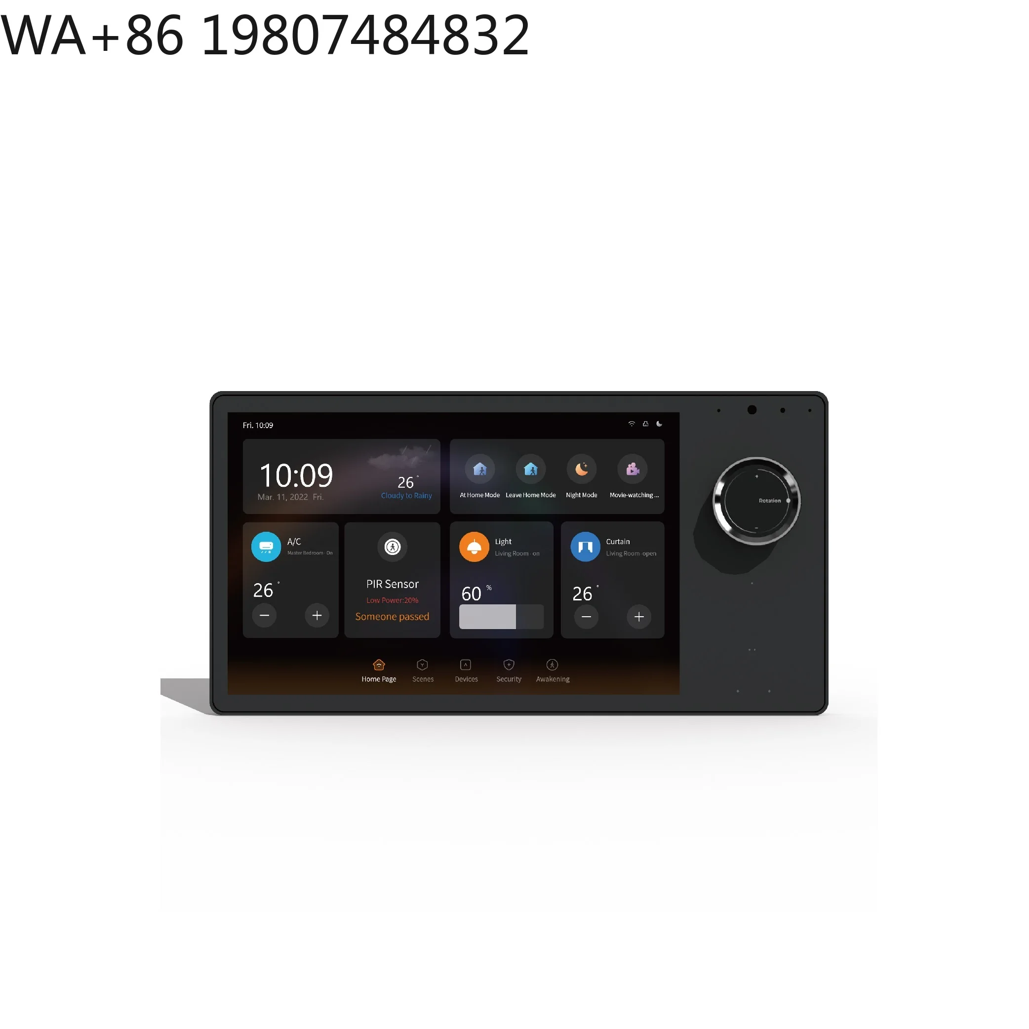 8 Inch Universal Android Smart Home Touch Panel Zigbee Gateway Whole House Scene Lighting Automation Kit System
