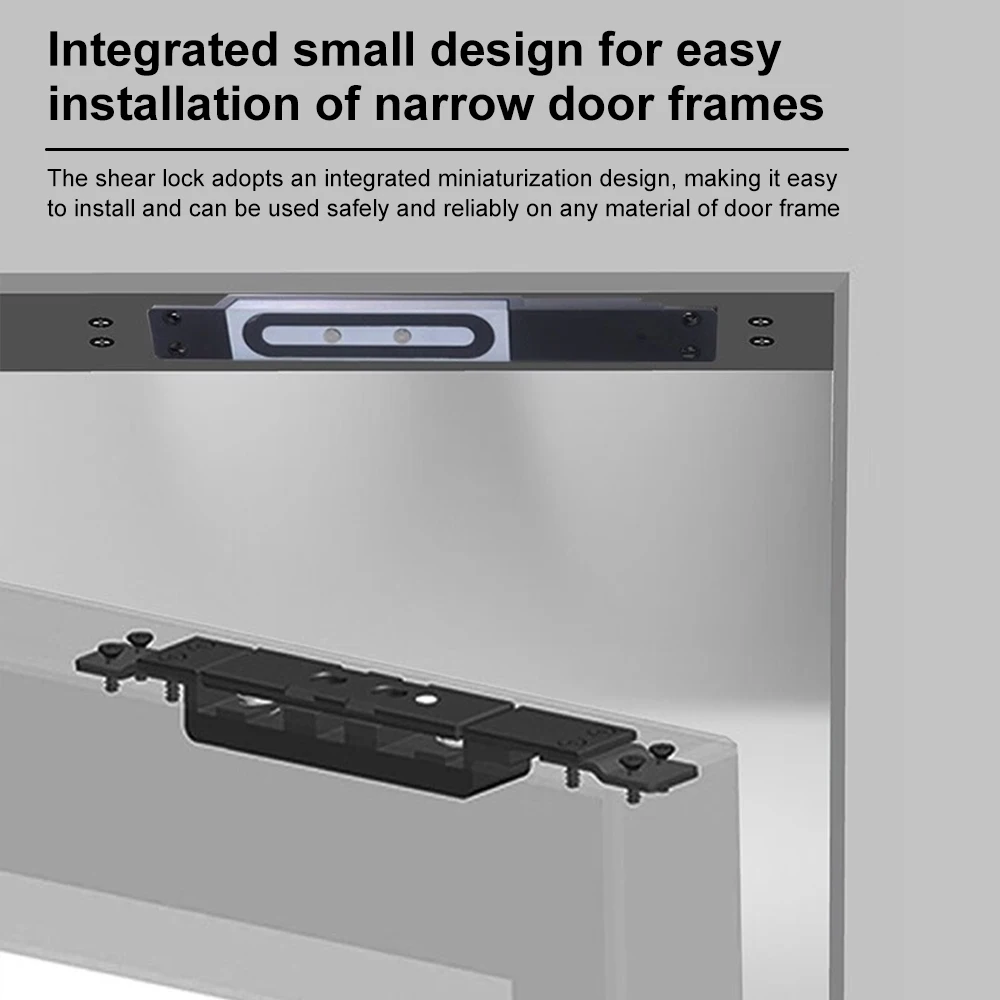 1200KG Electric Magnetic Shear Force Lock Embedded Mounted Door Contact Signal Output High Security Anti-Theft Access Door Lock