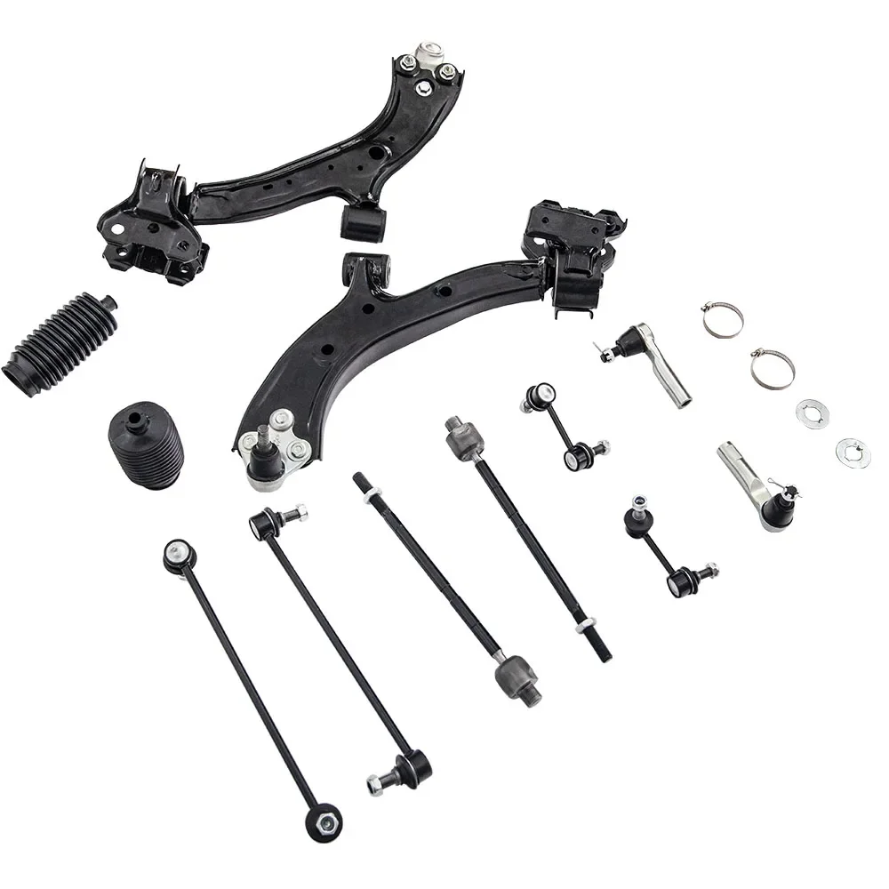 12pcs Suspension Kit Control Arm Ball Joint Tie Rod Set For 07-11 Honda CR-V CRV