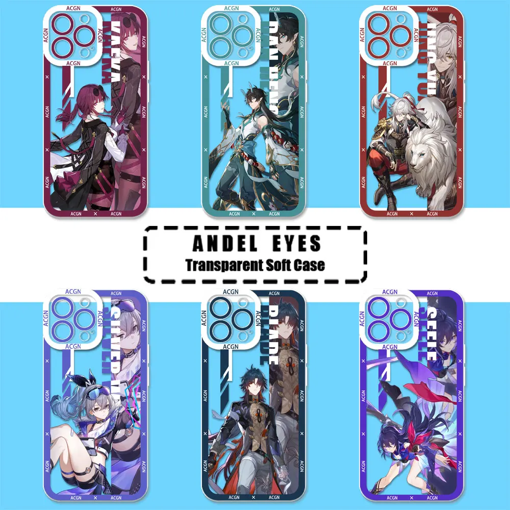 Honkai Star Rail Honkai Impact Case For Motorola MOTO G73 G72 G71 G60S G53 G52 G32 G30 G22 G9 Edge 40 Pro Plus Transparent Cover