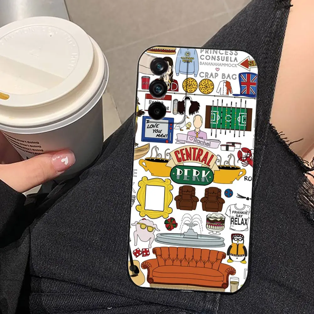 Central Perk Friends TV-Show, individuelle Handyhülle für Realme C75 C65 C63 C55 C53 C35 C33 C30 C21Y C21 C20 C15 C11 GT NARZO 50 Hülle