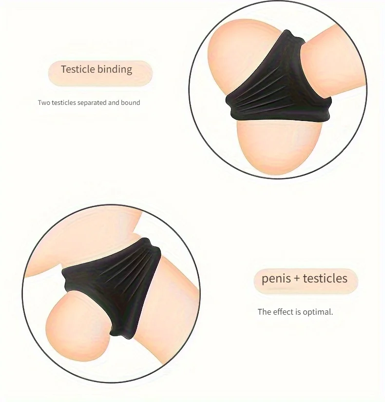 قابلة لإعادة الاستخدام سيليكون القضيب الدائري السائل المنوي قفل تأخير القذف الوقت دائم خاتم الديك للأزواج لعبة الجنس الكبار للرجال #6