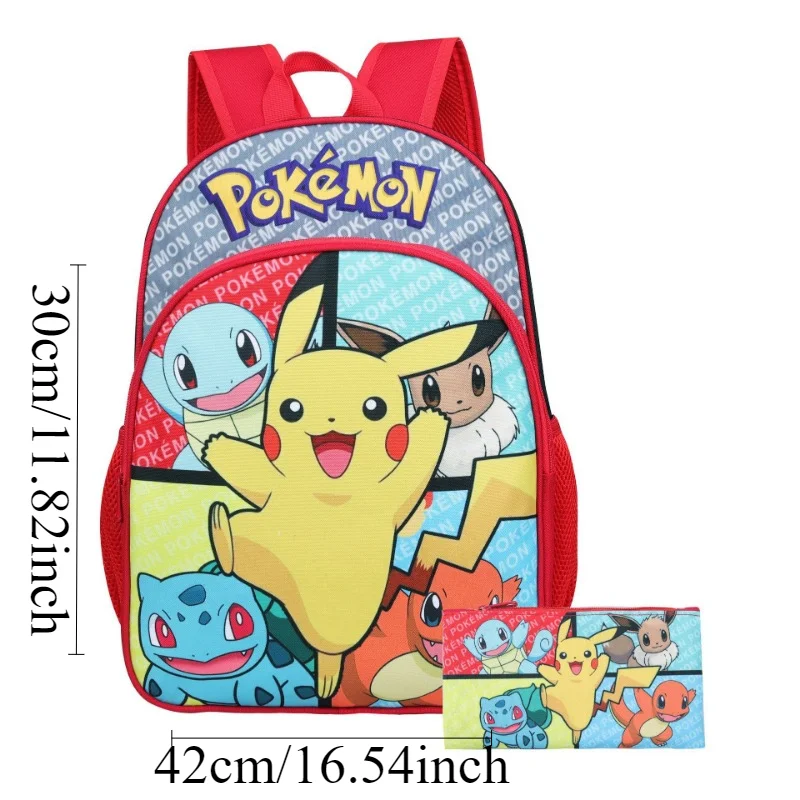 Pokemon Pet Elf Pikachu Schoolbag Children\'s Large-capacity Boys Girls Shoulder Bag Light Durable Backpack Convenient Travel New