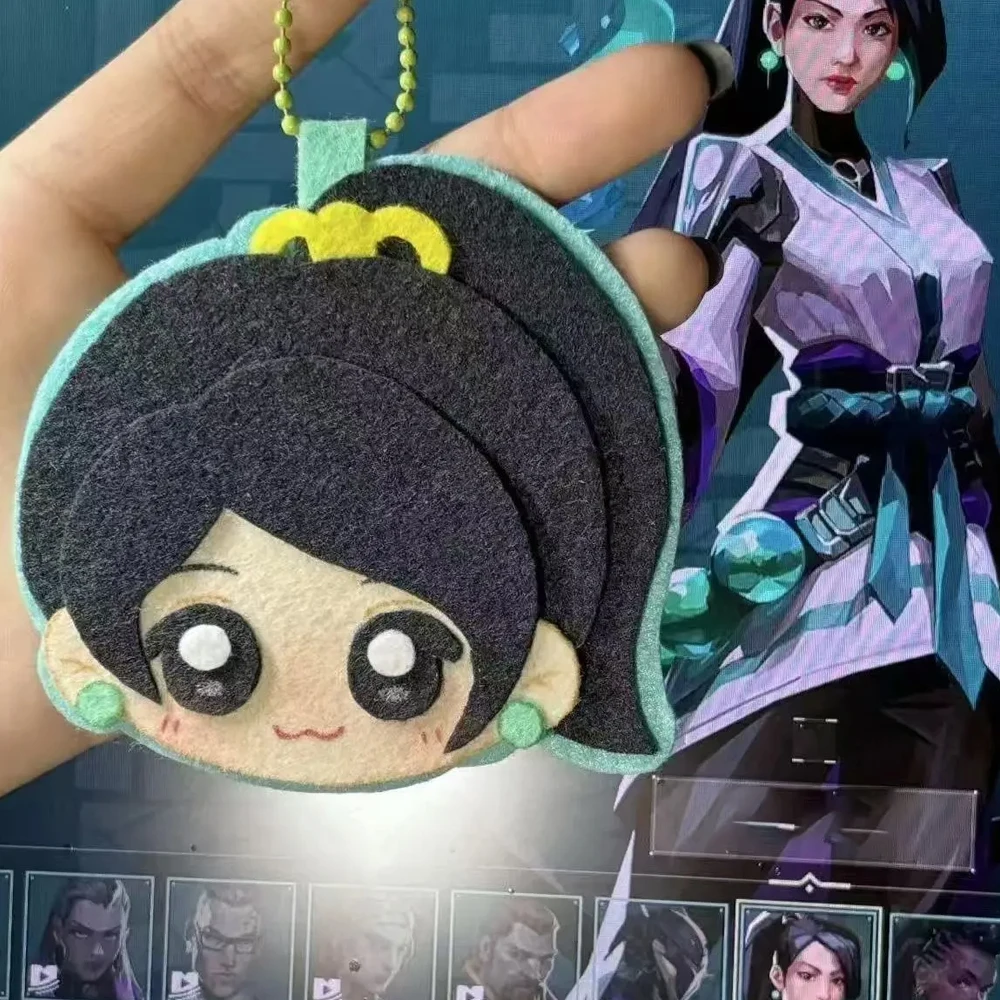 لعبة VALORANT حكيم أبو بريص تأثيري المفاتيح غير المنسوجة الشكل مفتاح سلسلة ظهره الديكور موضة للجنسين عيد الميلاد الدعامة #1