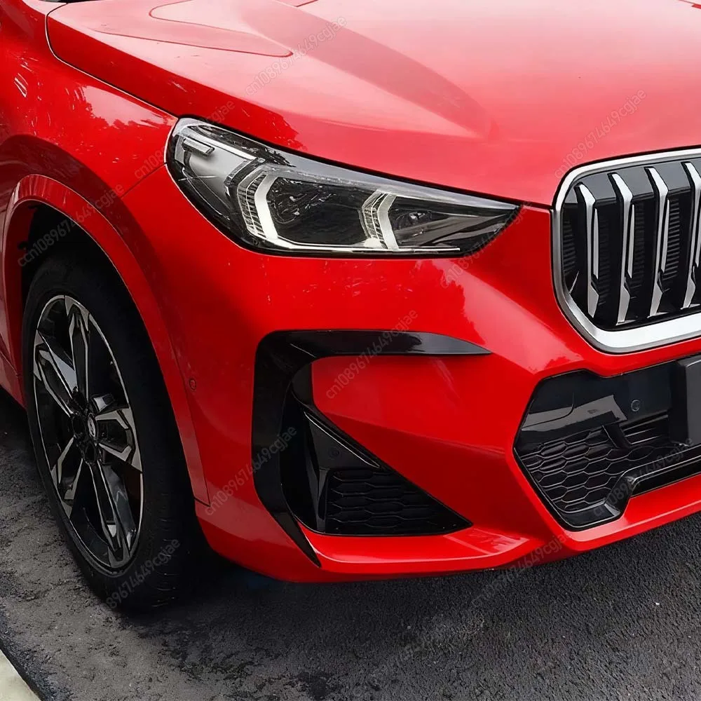 

Для BMW X1 U11 IX1 M-Sport 2022-2025+ ABS глянцевый черный автомобильный передний бампер, разделитель губ, боковое вентиляционное отверстие, впуск, противотуманная фара, рамка, спойлер