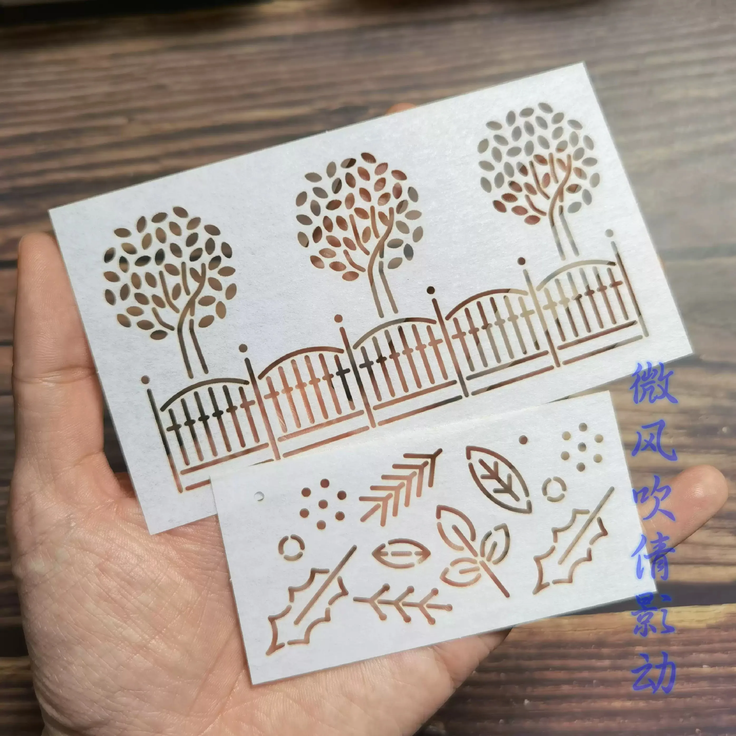 Sashiko Stencils Reusable PET formwork for Embroidery coaster Decor Fabric Drawing tool tree flower tracing Quilting Templates