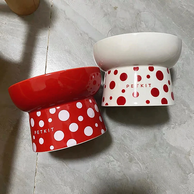 

Ceramic cat bowl dog basin pet water foot plate annti-overturning cat supplies