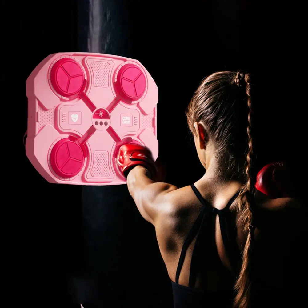 1 Set Electronic Musical Boxing Target High Elasticity Foam Volume Adjustment Bluetooth Music Trainer with Boxing Gloves