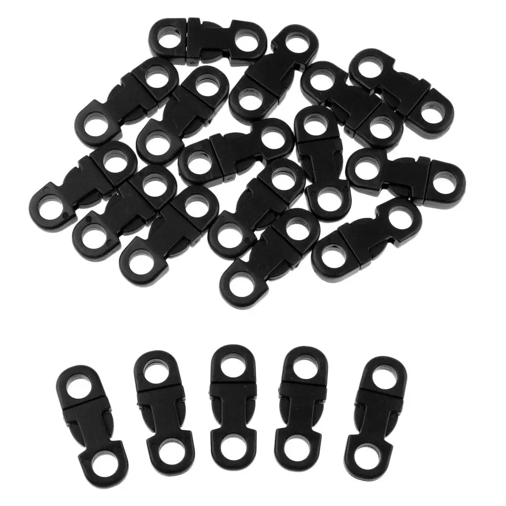 20x Buckle Survival Plastic Clip Bracelet Cord Side Release