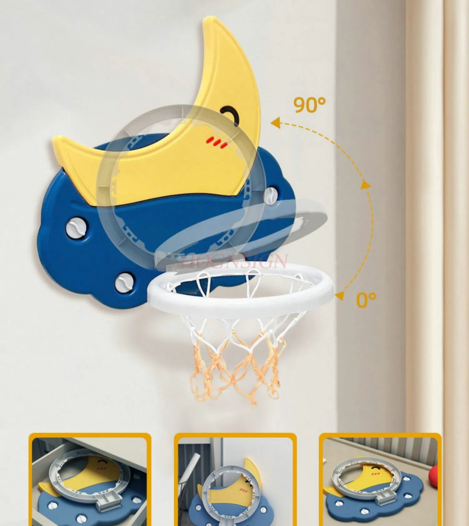 Rama do koszykówki Rama do strzelania Wisząca wewnątrz i na zewnątrz Składane zabawki dla dzieci Bez wykrawania Rama do koszykówki dla dzieci