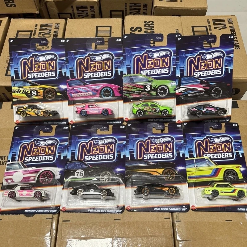 

Оригинальный неоновый чехол Speeders E Hot Wheels в масштабе 1:64 Porsche Bmw Honda Mazda Datsun, литая под давлением модель автомобиля, игрушка, нераспечатанная HLH72