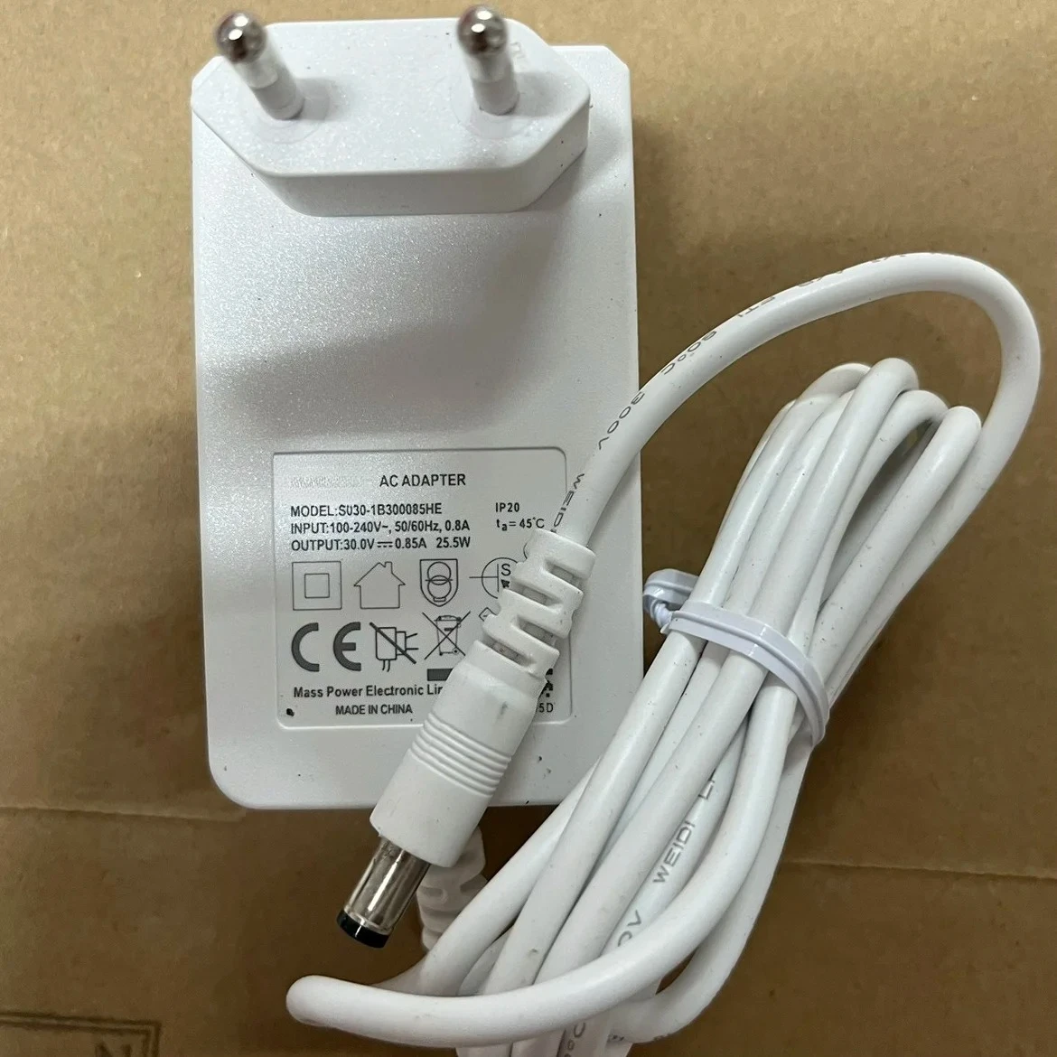 

1 шт. адаптер питания 30 В 0,85 А S030-1B3000HEC, зарядный кабель 25,5 Вт