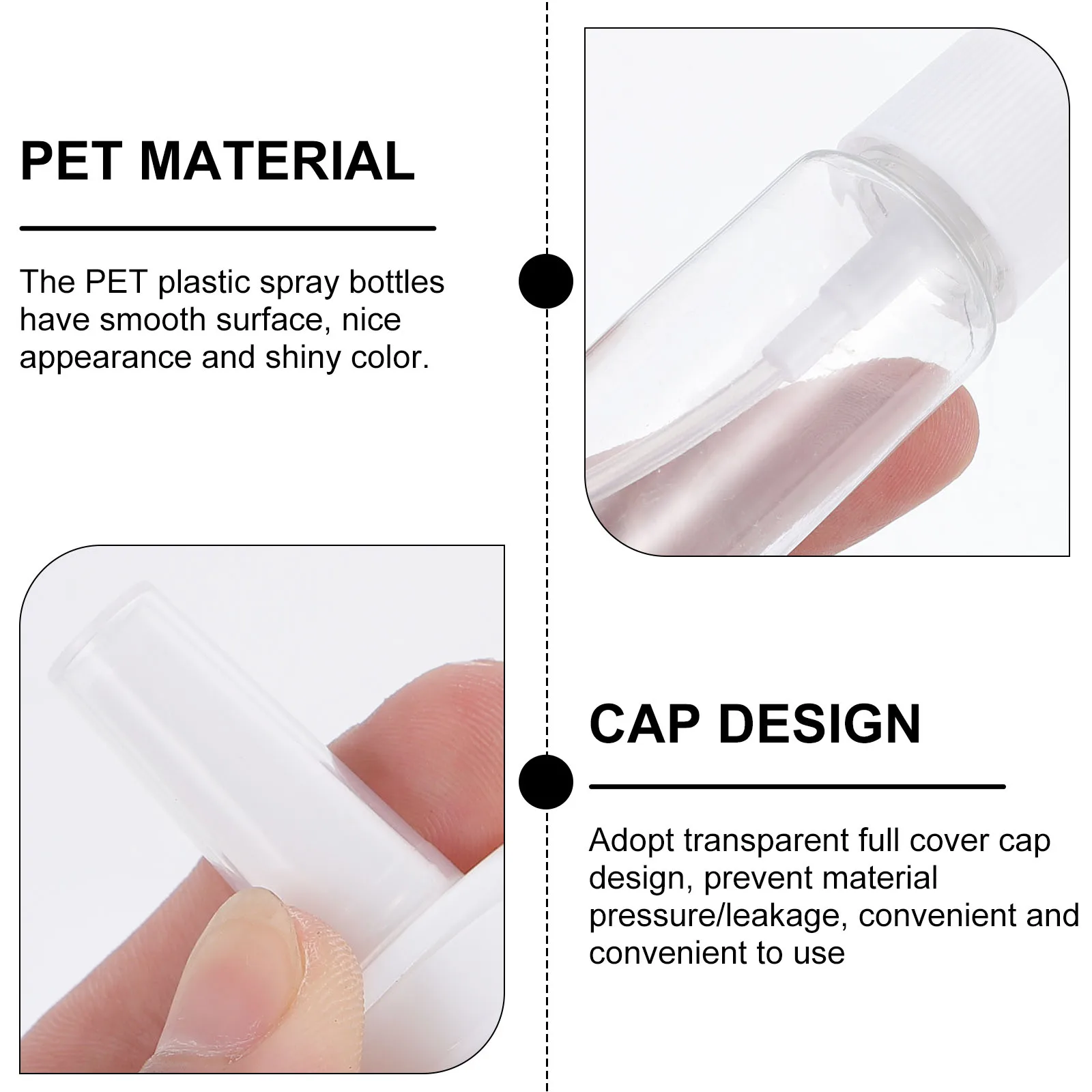 

2pcs Pet Spray Bottles For Rinsing Tools Portable Nose Cleaner Smooth Safe Irrigator For Nasal