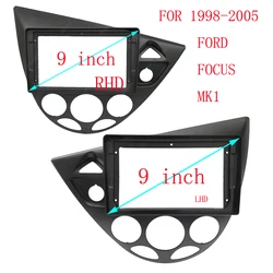 9 INCH Car Frame Fascia Adapter Android Radio Dash Fitting Panel Kit For Ford Focus MK1 1998-2005