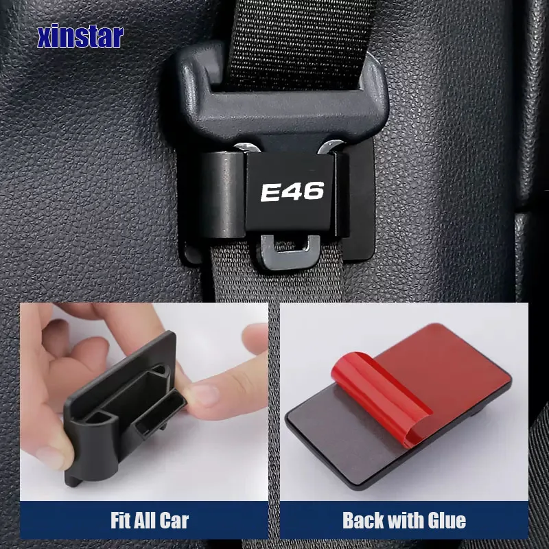 Plastic Car Seat Belt Limiter Buckle Sticker For BMW E30 E34 E36 E39 E46 E60 E87 E90 E92 E71 F10 F30 F20 M3 M5