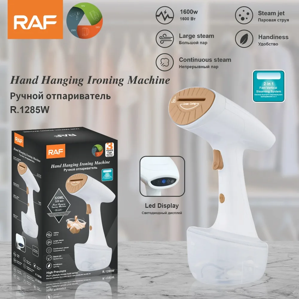 

Travel Steamer Handheld Iron Mini Portable Vertical Ironing Machine 1600W, Ceramic Plate, Steamer＆Iron 2 in 1,30s Fast Heat-up