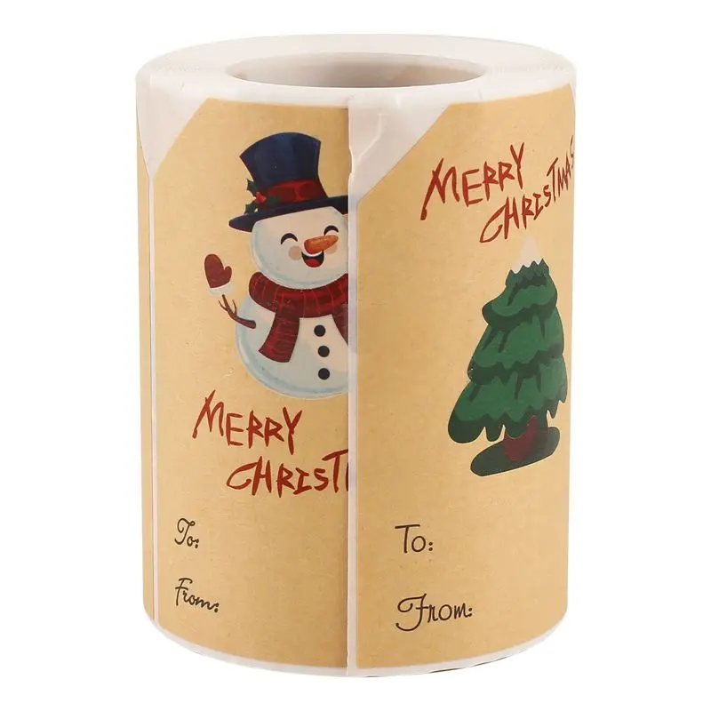 NEW HOT In Stock-Christmas Tags Stickers, Christmas Gift Tags Stickers, 250Pcs/Roll Christmas Gift Tags Holiday Present Stickers