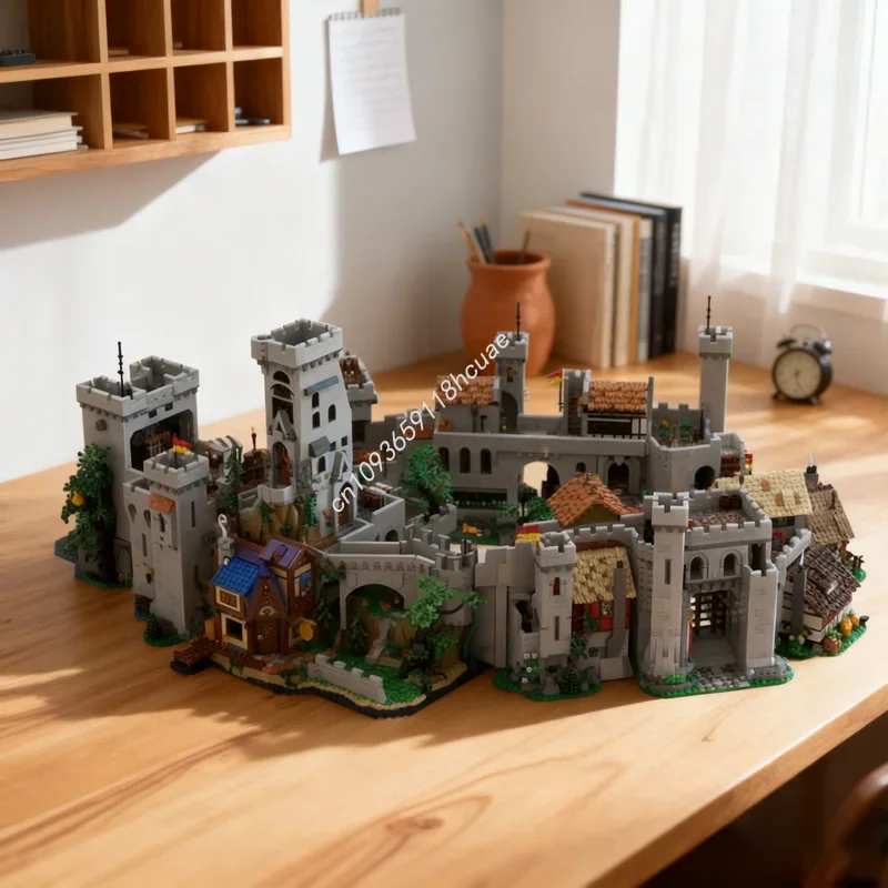 21833pcs MOC Massive Castle Full Set Castleed Model Building Blocks Construction DIY Christmas Gift Idea Toys Education Brick