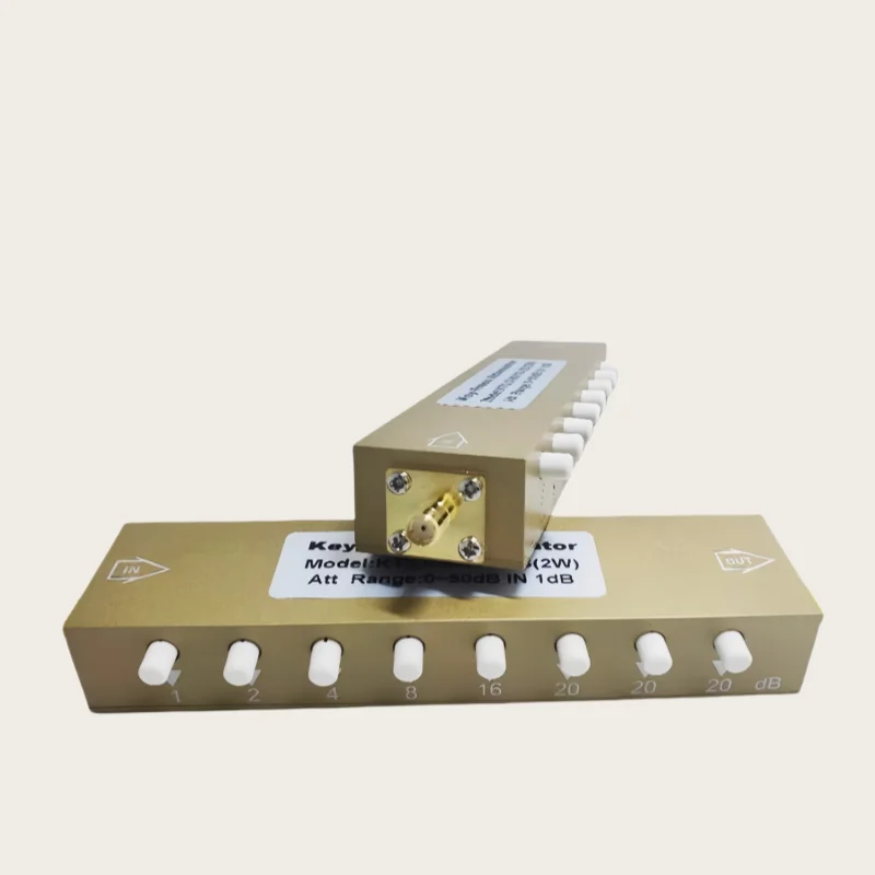 SMA key adjustable signal attenuator 0-90dB step adjustable attenuator/RF adjustable attenuator 2w 5w
