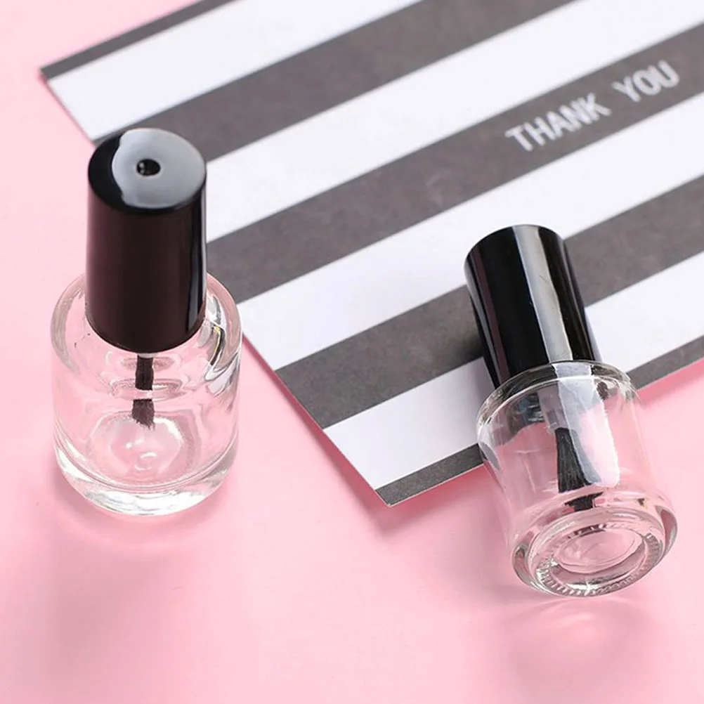 

12 Pcs Empty Nail Polish Bottle Lightweight Bottles Oil Veil Storage Plastic Glass Elegant Portable