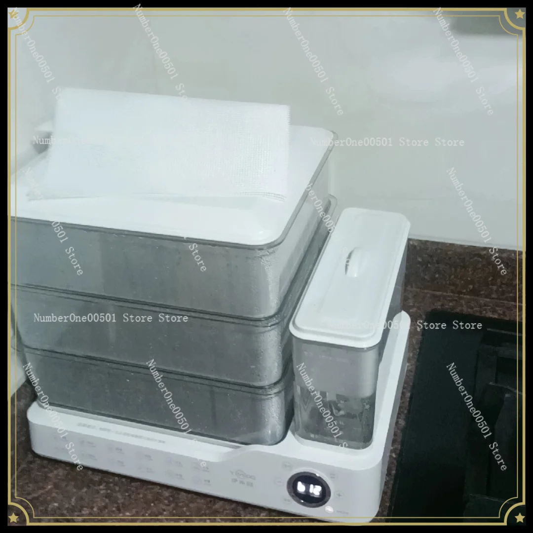 Three-layer Electric Steamer with Independent Water Tank, Multifunctional Large Capacity Home Breakfast Stewing Cooker